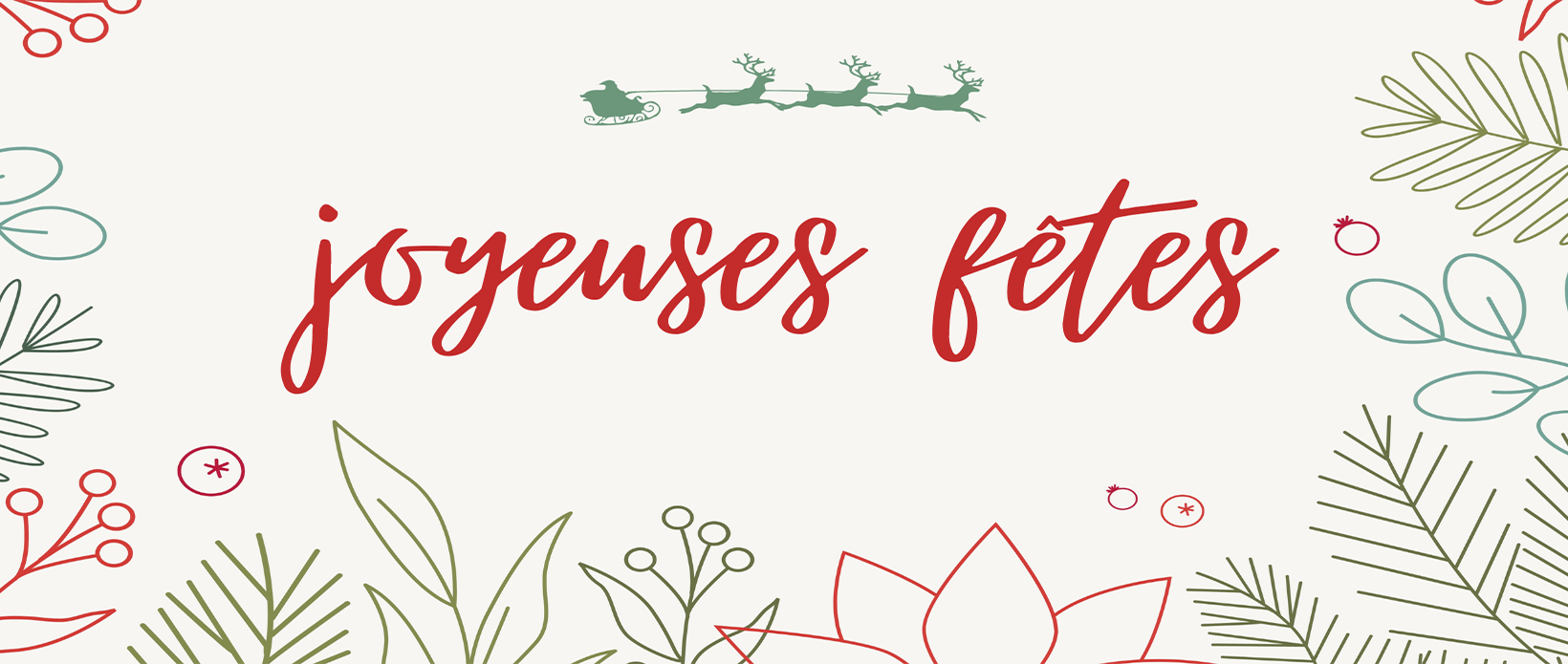 Vert Rouge Simple Joyeuses fêtes Couverture Facebook 1